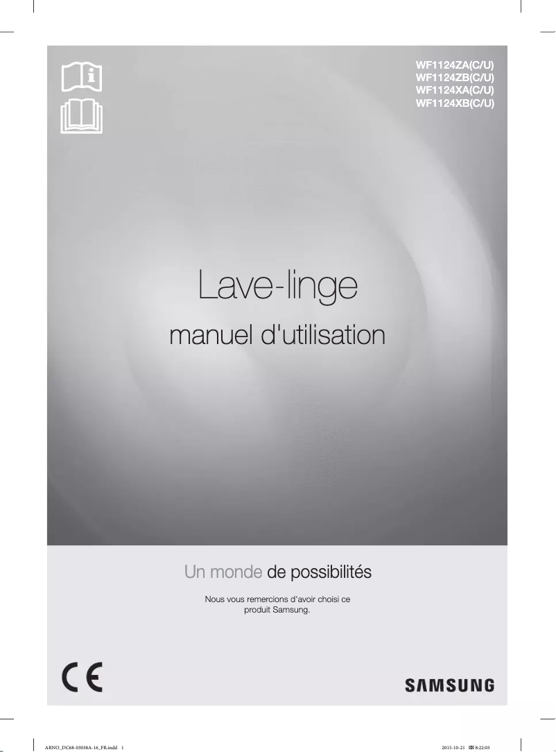 Página 1 del manual Manual de usuario Samsung EcoBubble WF1124XBC