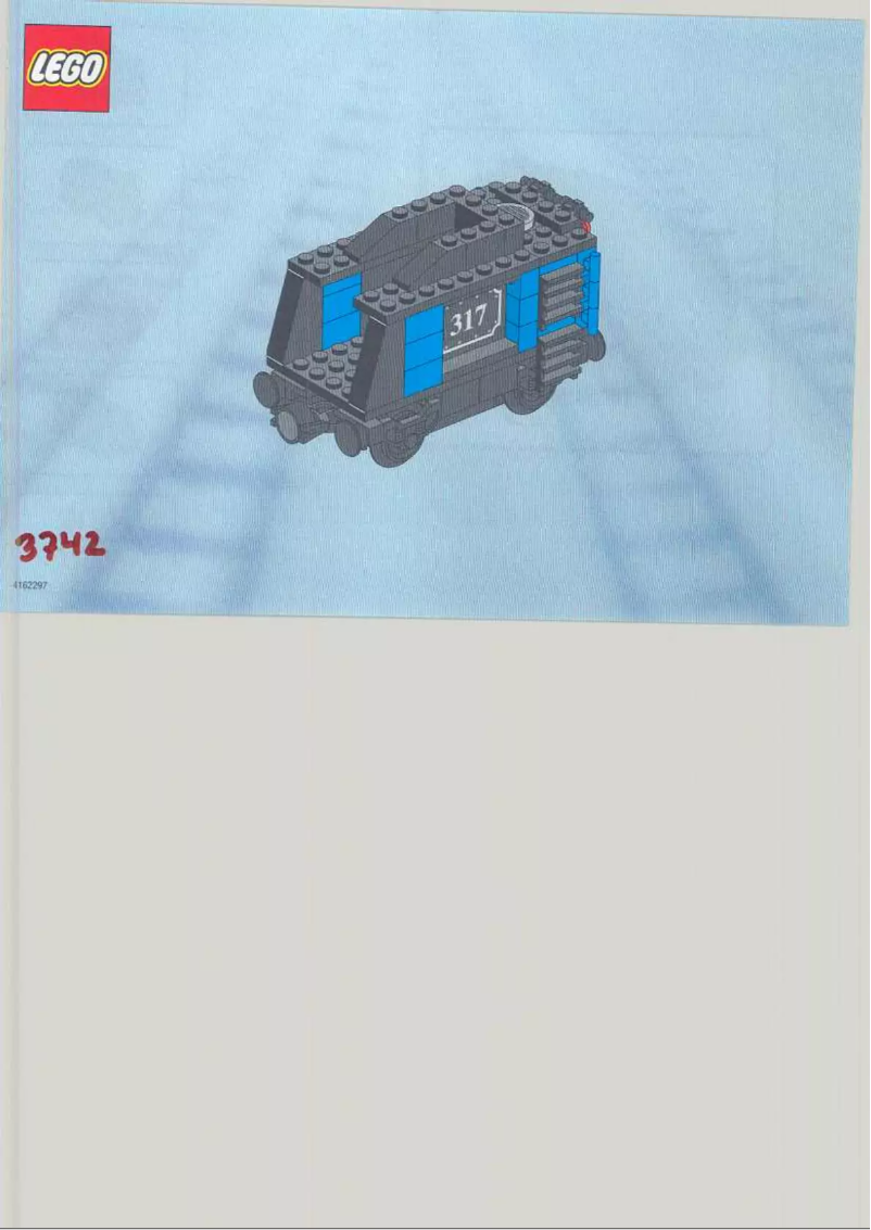 Page 1 de la notice Manuel utilisateur Lego City 3742