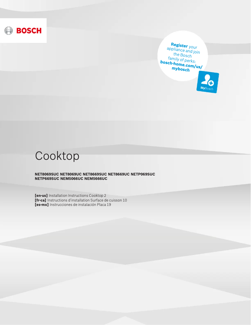 Page 1 de la notice Guide d'installation Bosch NEM5666UC