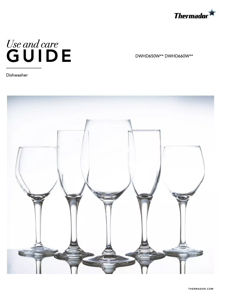 Page 1 de la notice Manuel utilisateur Thermador DWHD660WPR