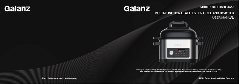 Page 1 de la notice Manuel utilisateur Galanz GLSCX608S1A15