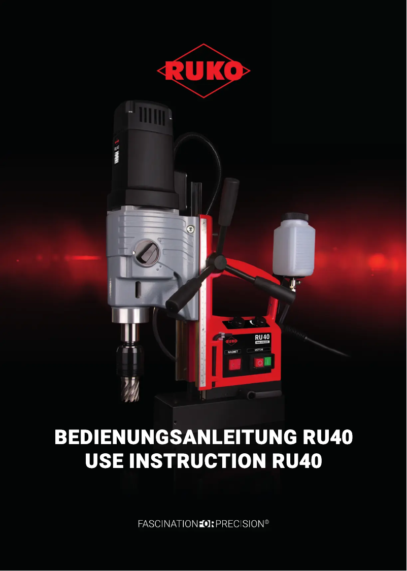 Page 1 de la notice Manuel utilisateur RUKO RU40