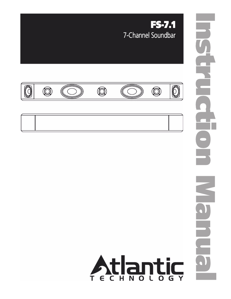 Page 1 de la notice Manuel utilisateur Atlantic FS-7.1