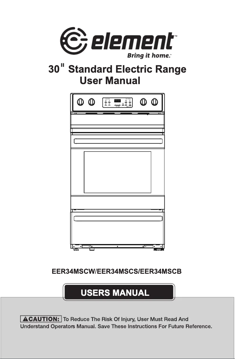 Page 1 de la notice Manuel utilisateur Element EER34MSCW