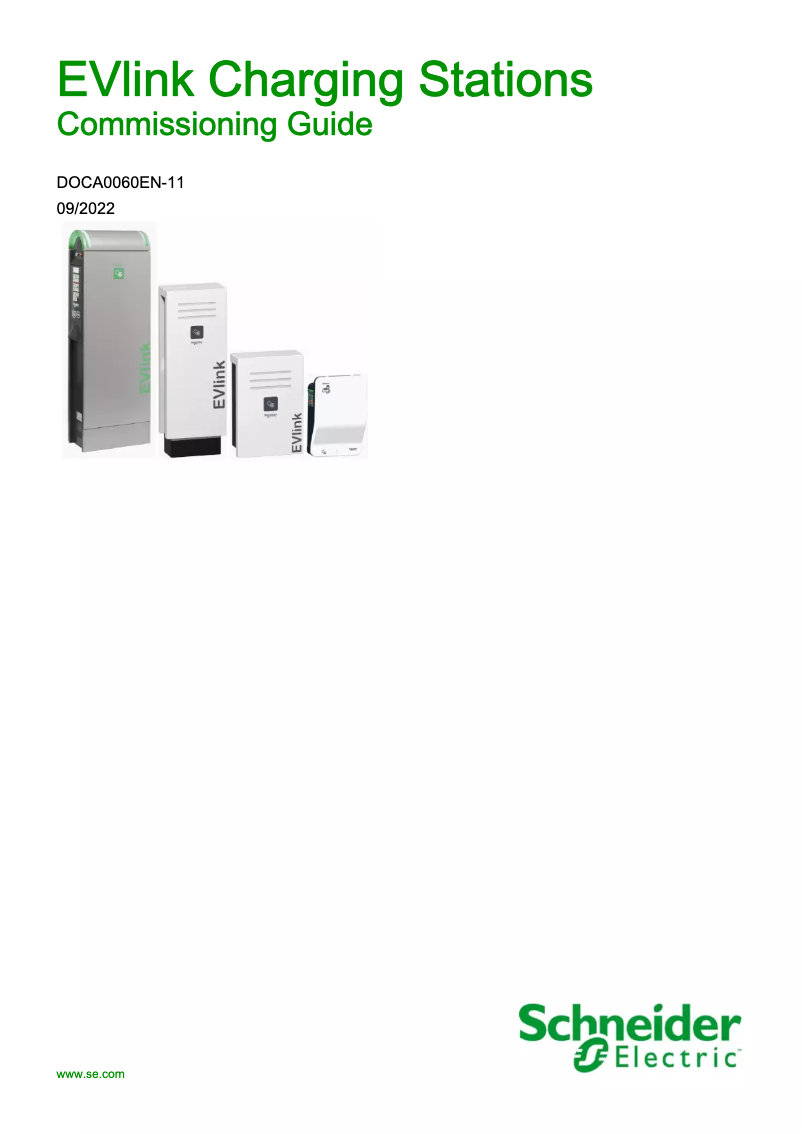 Página 1 del manual Guía de instalación Schneider EVH4S11NC