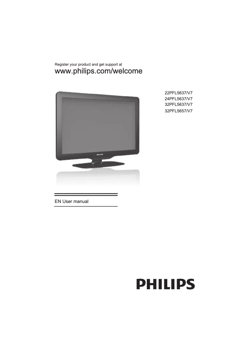 Page n°1 - Manuel utilisateur Philips 32PFL5637