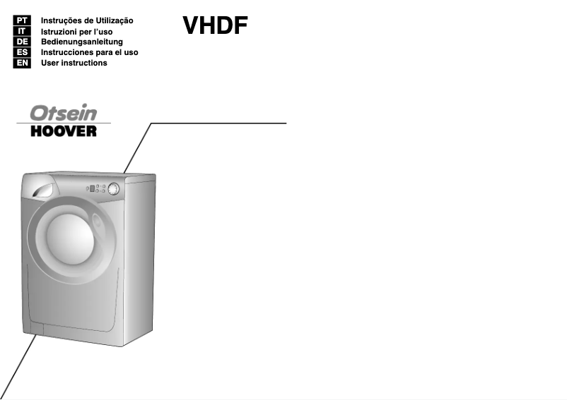 Página 1 del manual Manual de usuario Otsein-Hoover VHDF 6124-37