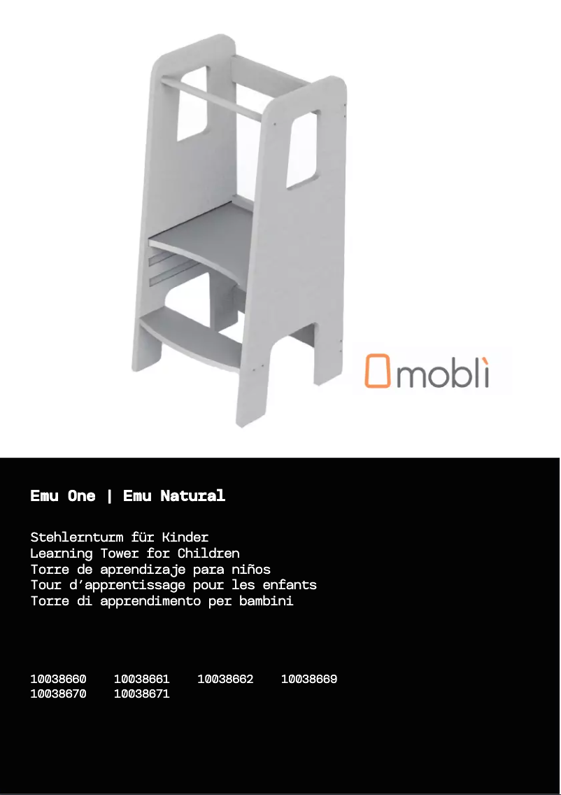 Page 1 de la notice Manuel utilisateur Mobli Emu