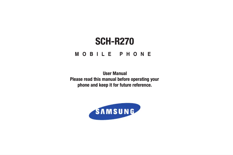 Página 1 del manual Manual de usuario Samsung Chrono 2