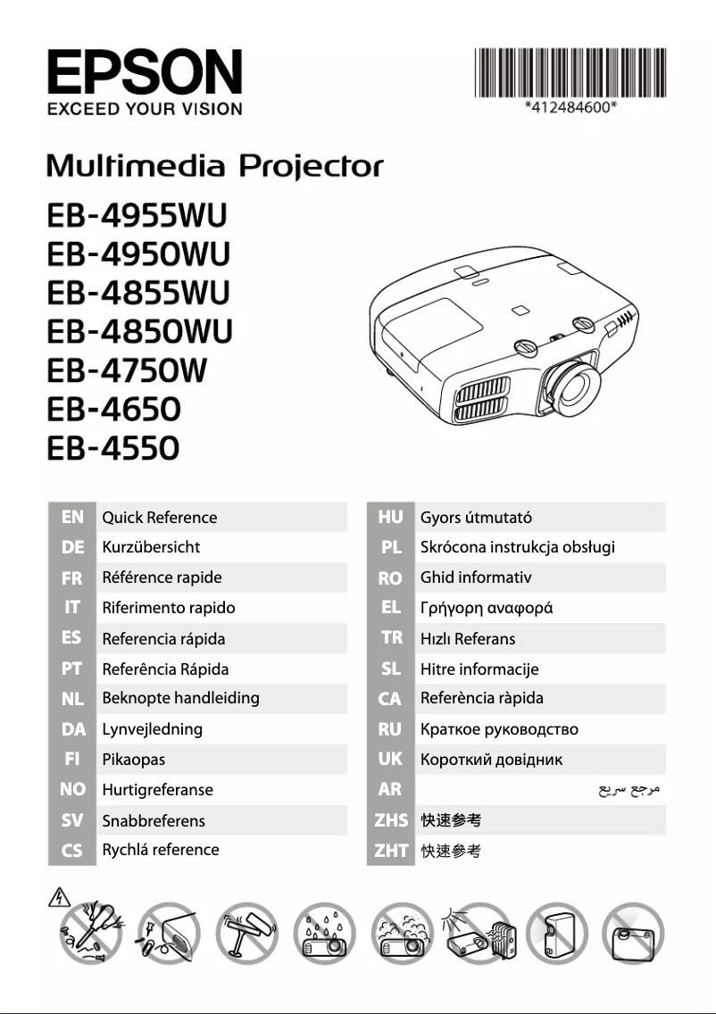 Página 1 del manual Manual de usuario Epson EB-4850WU