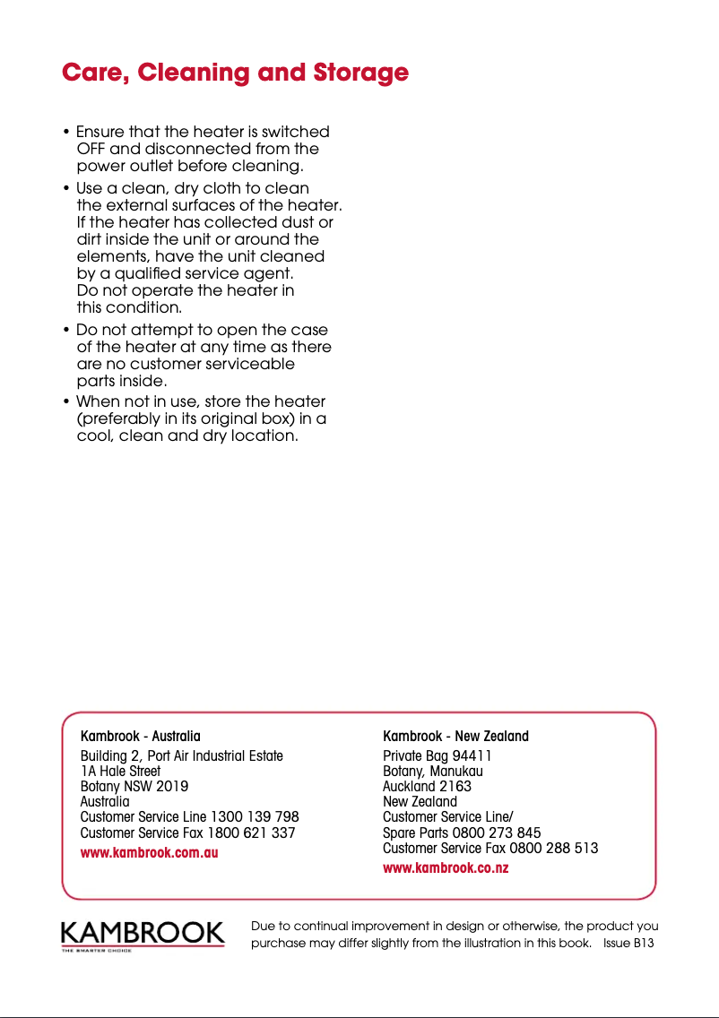 Page 1 de la notice Manuel utilisateur Kambrook KFH660