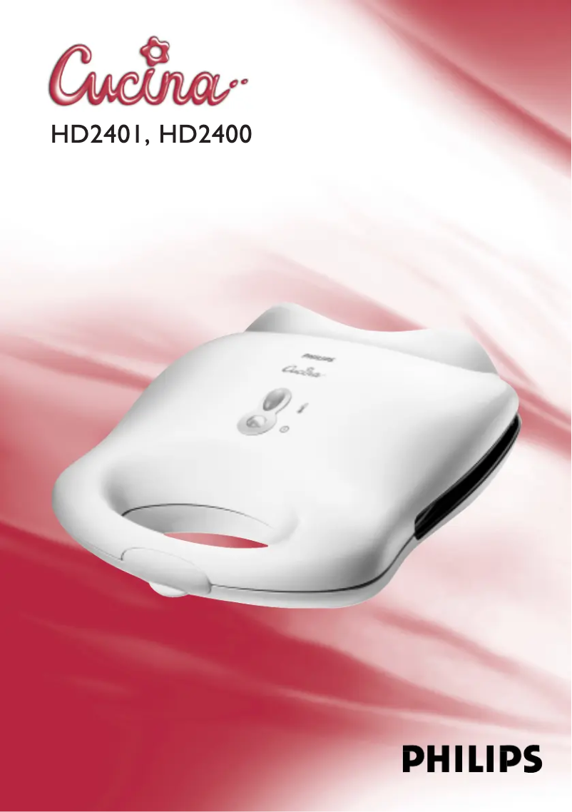 Page n°1 - Manuel utilisateur Philips HD2400