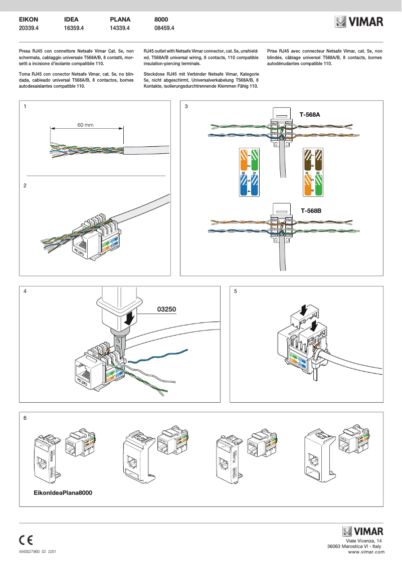 Página 1 del manual Manual de usuario Vimar 14339.4.SL