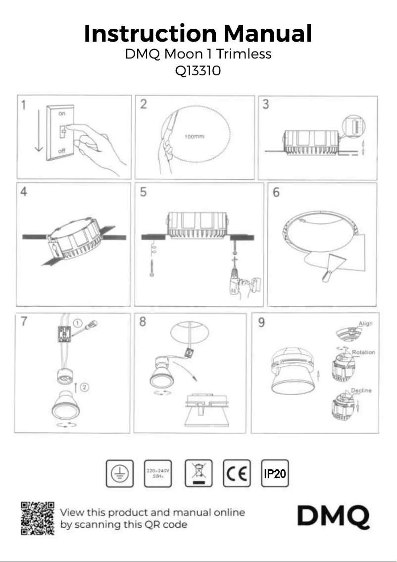 Page 1 de la notice Manuel utilisateur DMQ Q13310