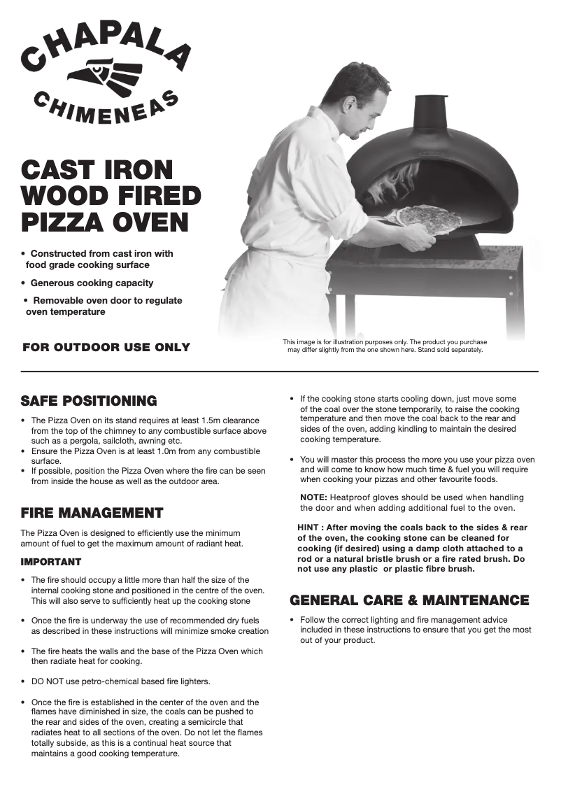 Page 1 de la notice Manuel utilisateur Chapala CO4000