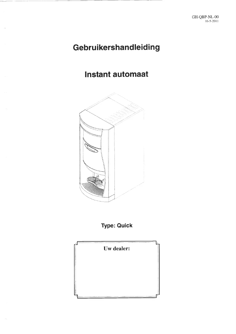 Page 1 de la notice Manuel utilisateur Veromatic Quick
