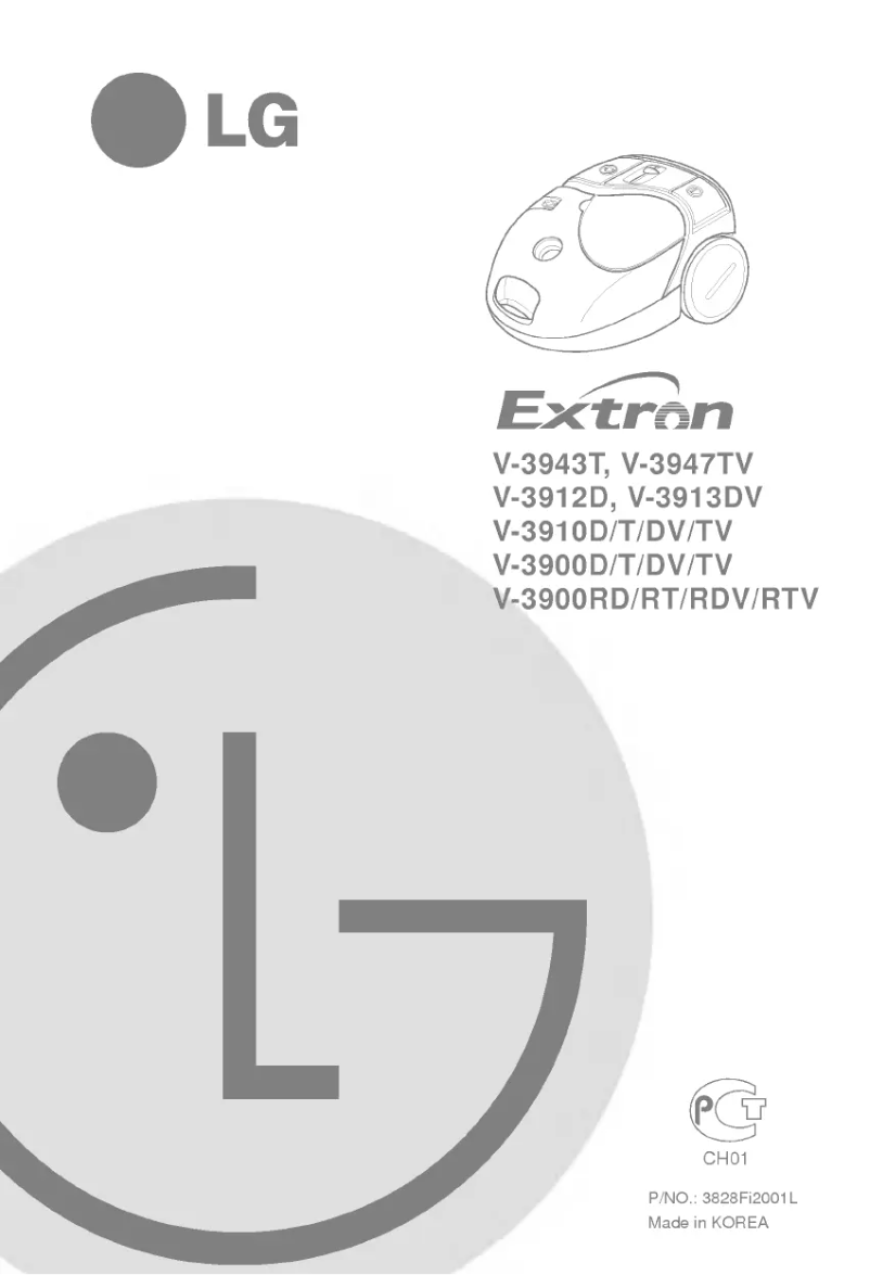 Page 1 de la notice Manuel utilisateur LG V-3912D