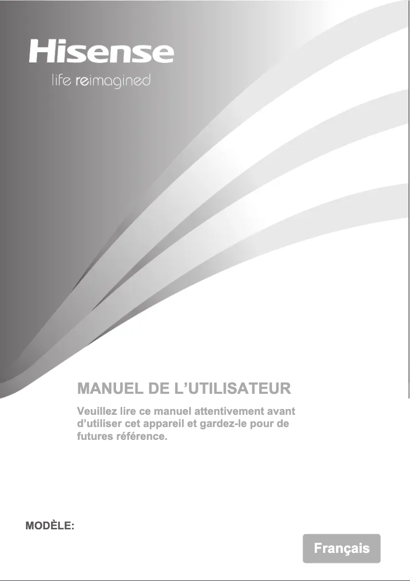 Page 1 de la notice Manuel utilisateur Hisense RQ689N4AC1