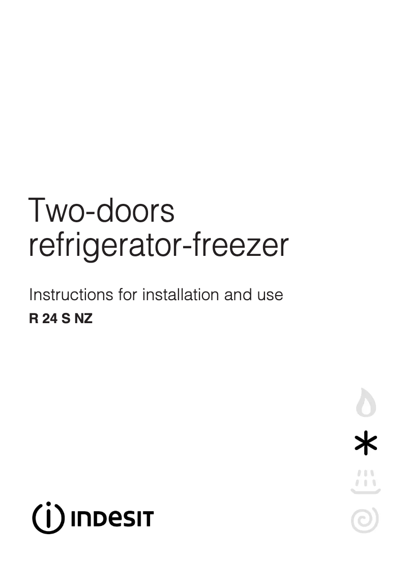 Page n°1 - Manuel utilisateur Indesit R 24 S NZ