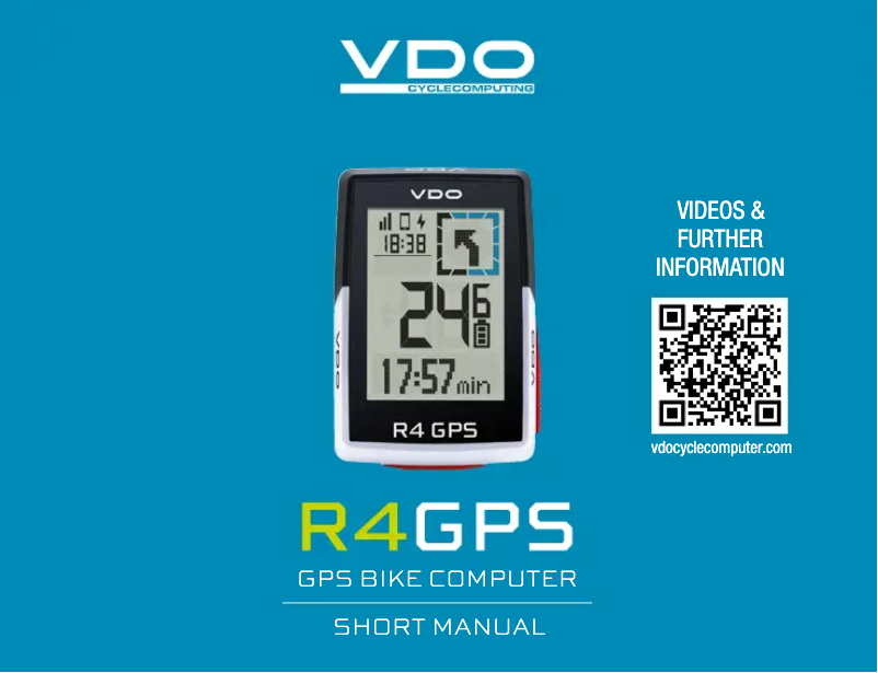 Página 1 del manual Manual de usuario VDO R4