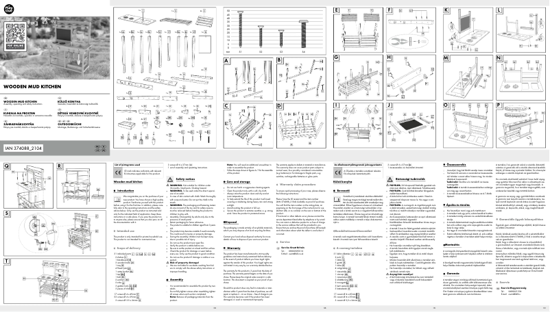 Page 1 de la notice Manuel utilisateur Playtive HG06848