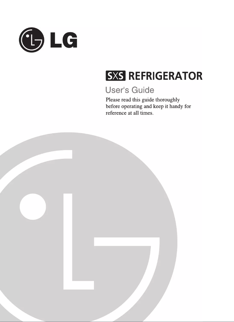 Page 1 de la notice Manuel utilisateur LG GR-R207WLQ