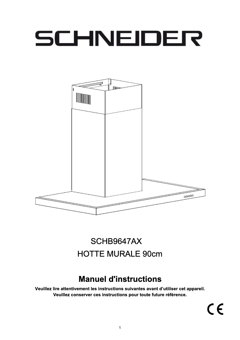 Página 1 del manual Manual de usuario Schneider SCHB9647AX