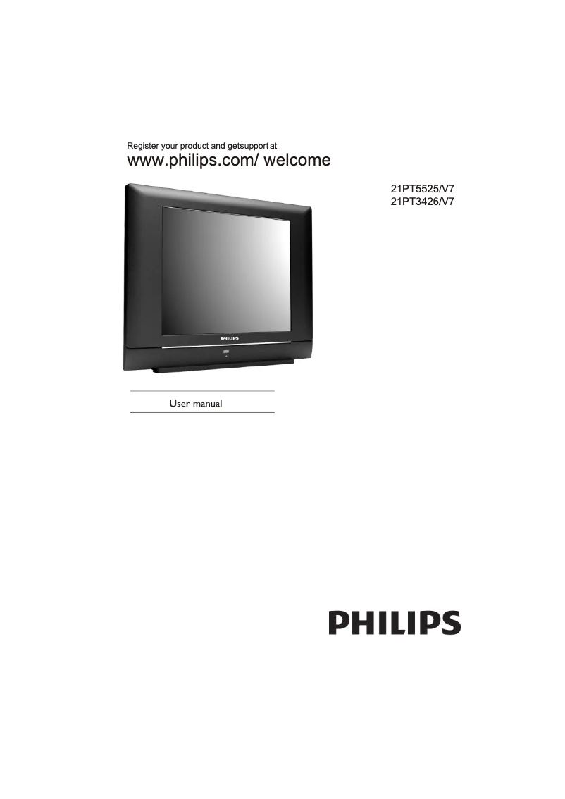 Page n°1 - Manuel utilisateur Philips 21PT3426