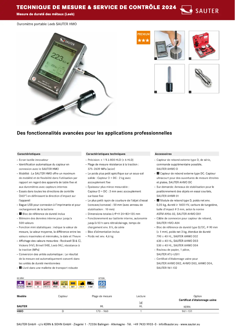 Page 1 de la notice Brochure Kern HMO