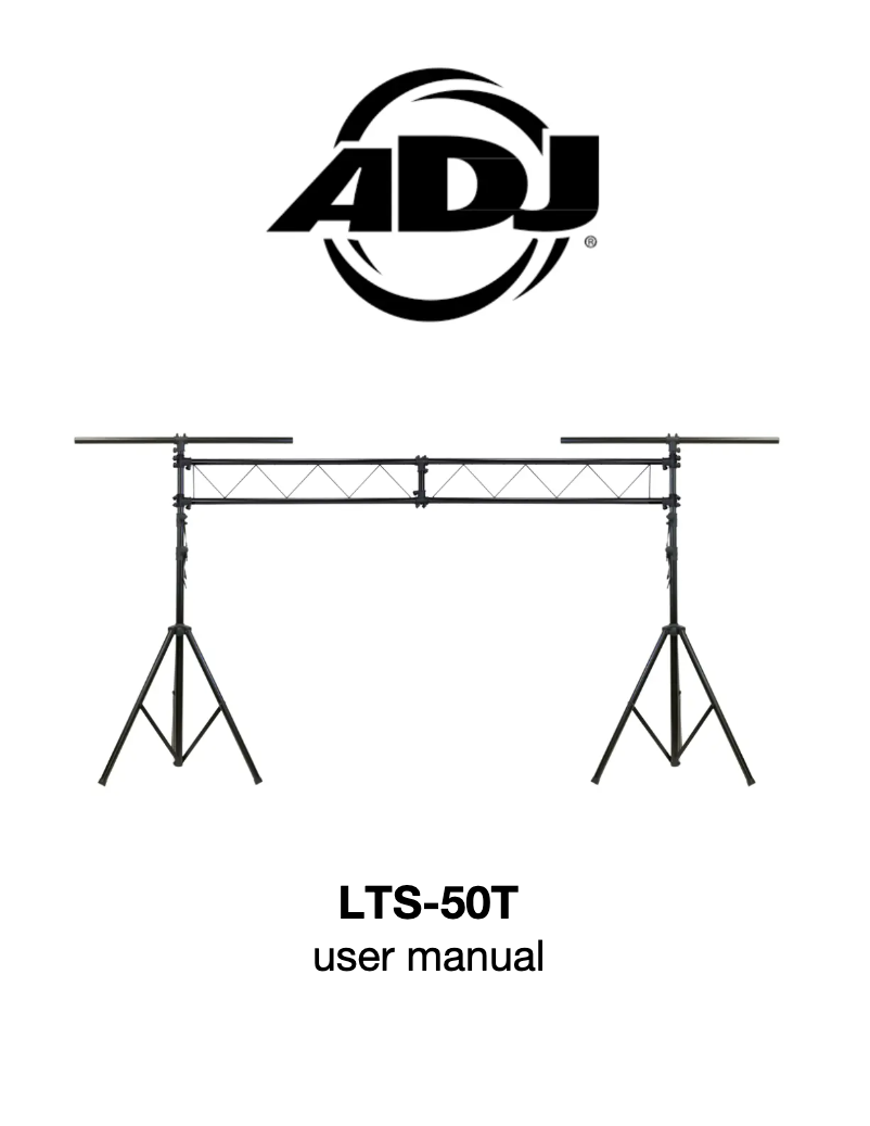 Page 1 de la notice Manuel utilisateur Adj LTS-50T