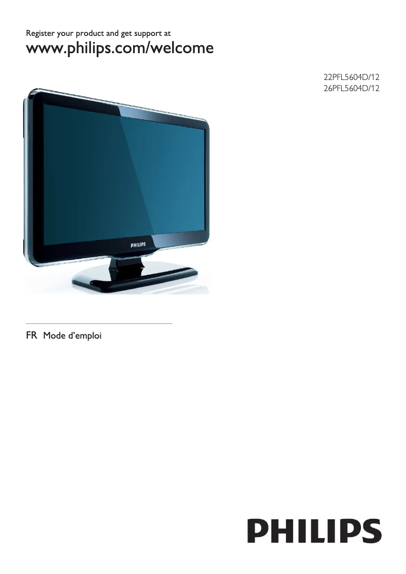Page n°1 - Manuel utilisateur Philips 22PFL5604D