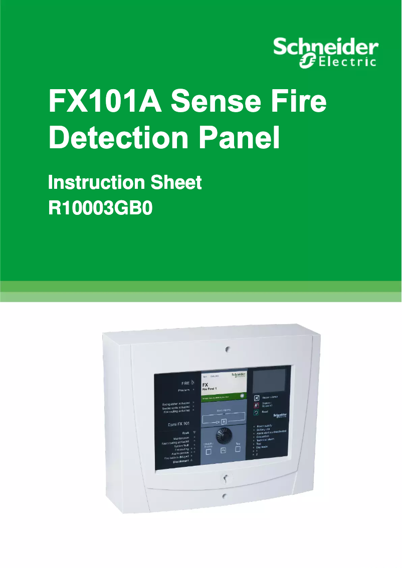 Page 1 de la notice Manuel utilisateur Schneider FX101A