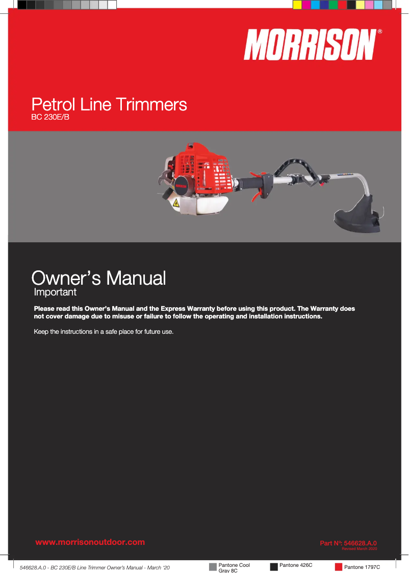 Página 1 del manual Manual de usuario Morrison BC 230E/B