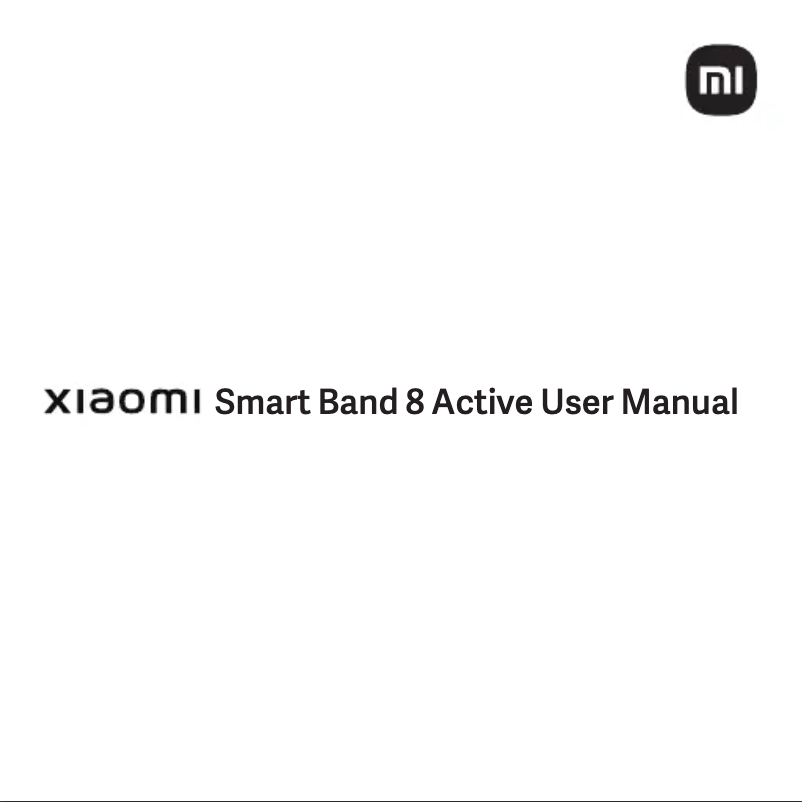 Page 1 de la notice Manuel utilisateur Xiaomi Redmi Smart Band 2
