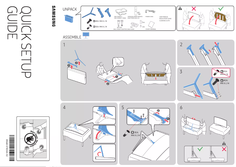 Página 1 del manual Guía de instalación Samsung UN55KS9500F