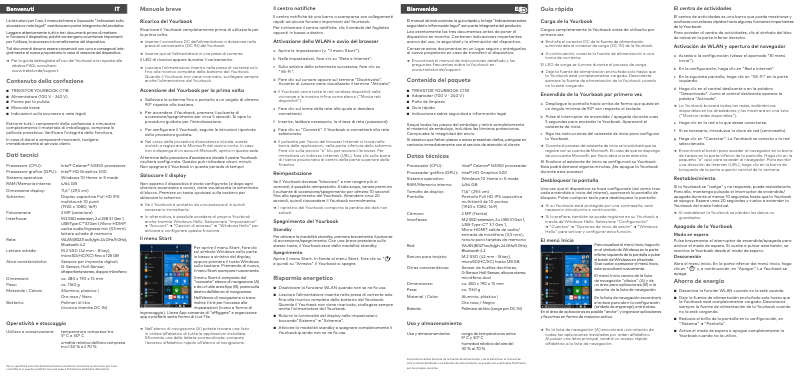 Page 1 de la notice Manuel utilisateur TrekStor YourBook C11B