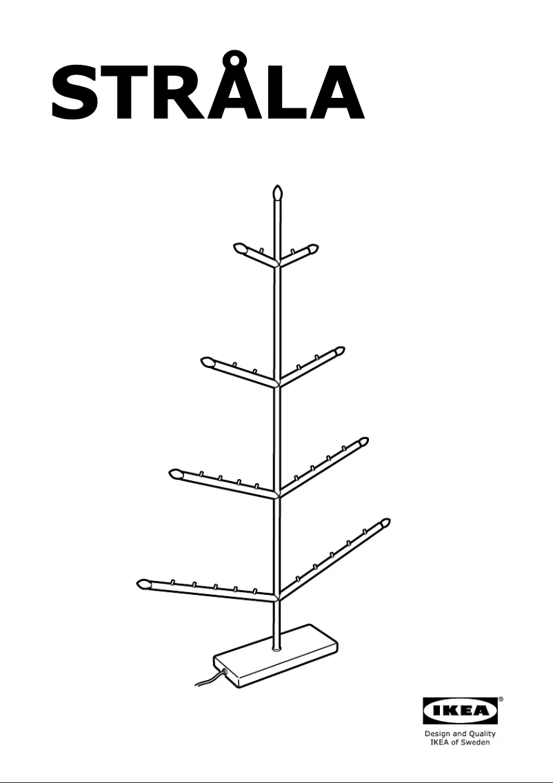 Page 1 de la notice Manuel utilisateur Ikea STRALA (403.325.16)