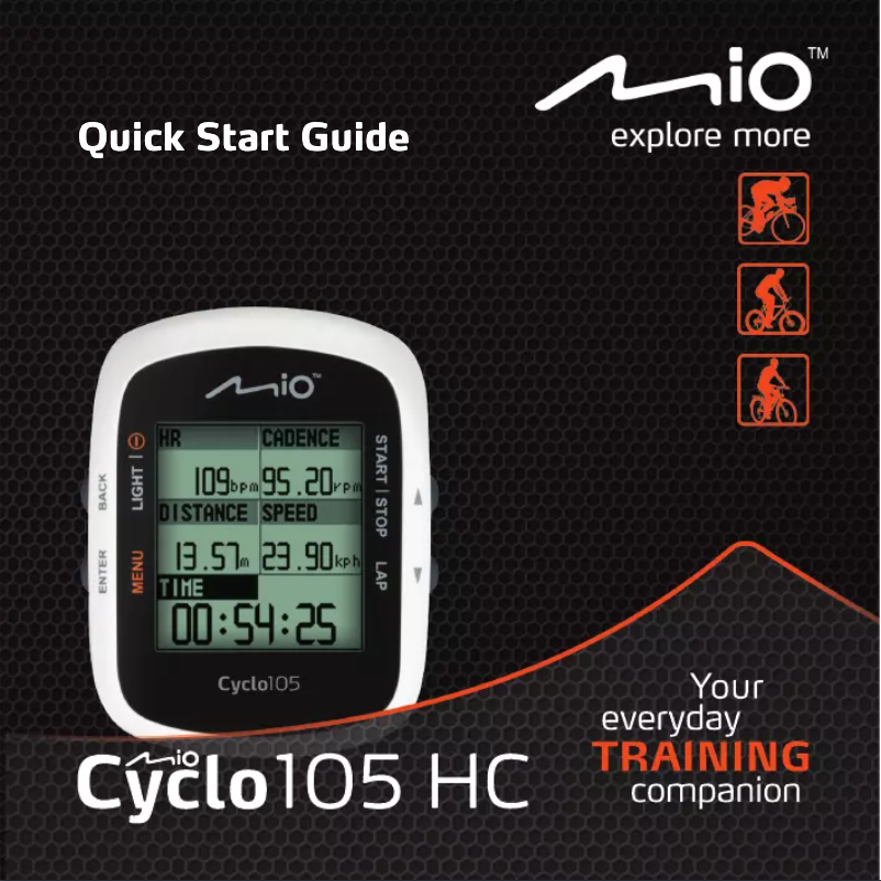 Página 1 del manual Manual de usuario Mio Cyclo 105