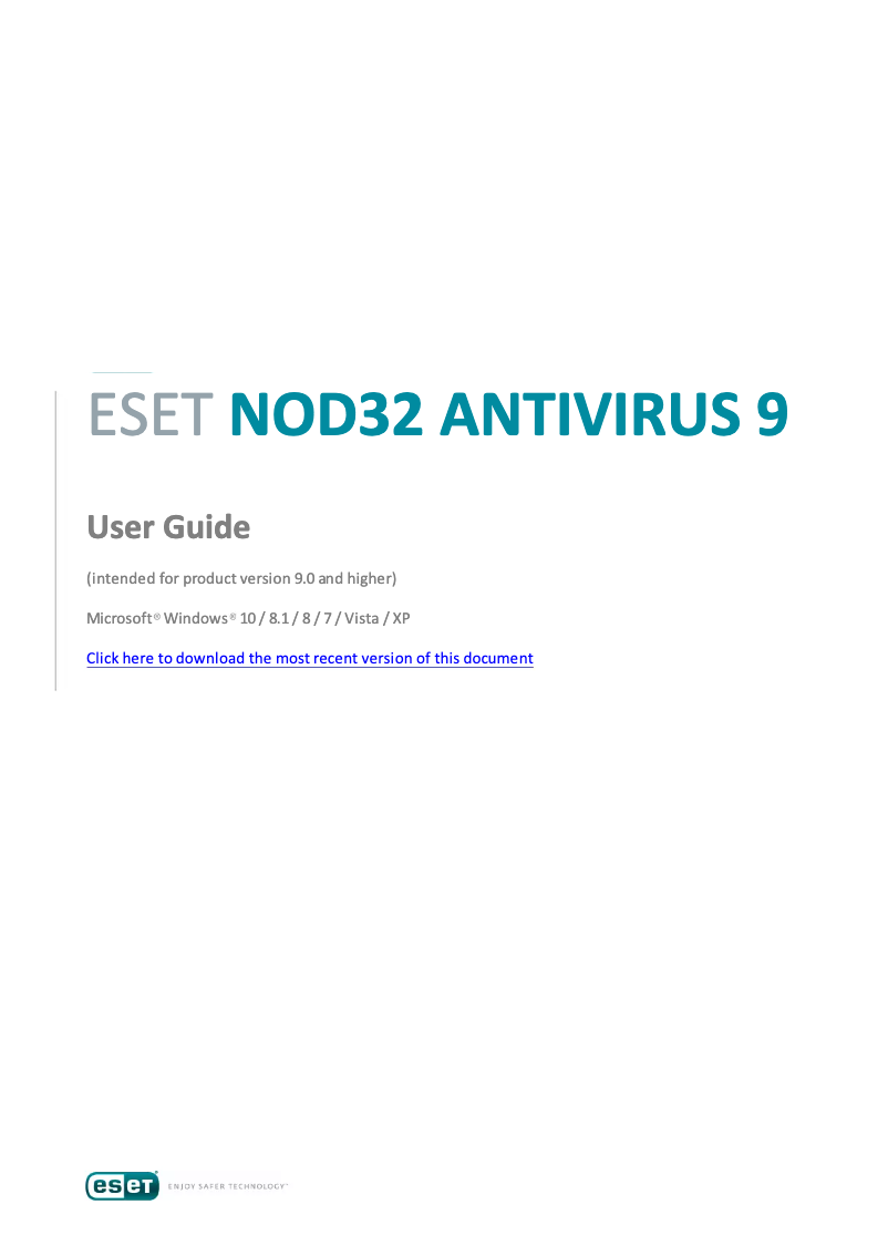 Página 1 del manual Manual de usuario ESET NOD32 Antivirus