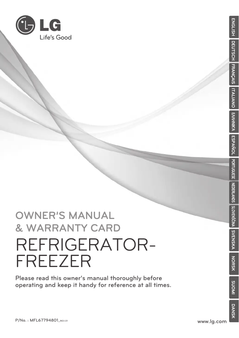 Page 1 de la notice Manuel utilisateur LG GBB539PVQWB