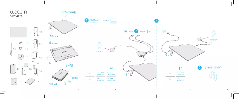 Page 1 of the manual User Manual Wacom Cintiq Pro