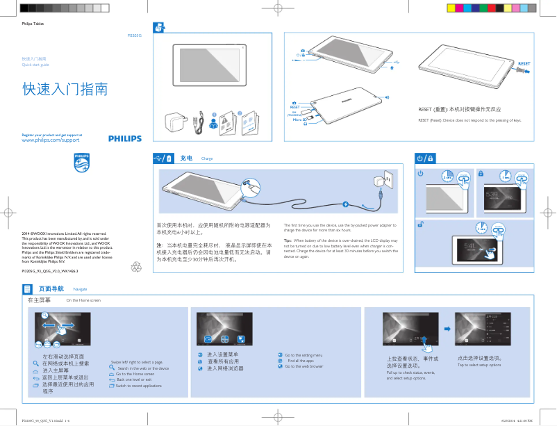 Página 1 del manual Guía de inicio rápido Philips PI3205GL2