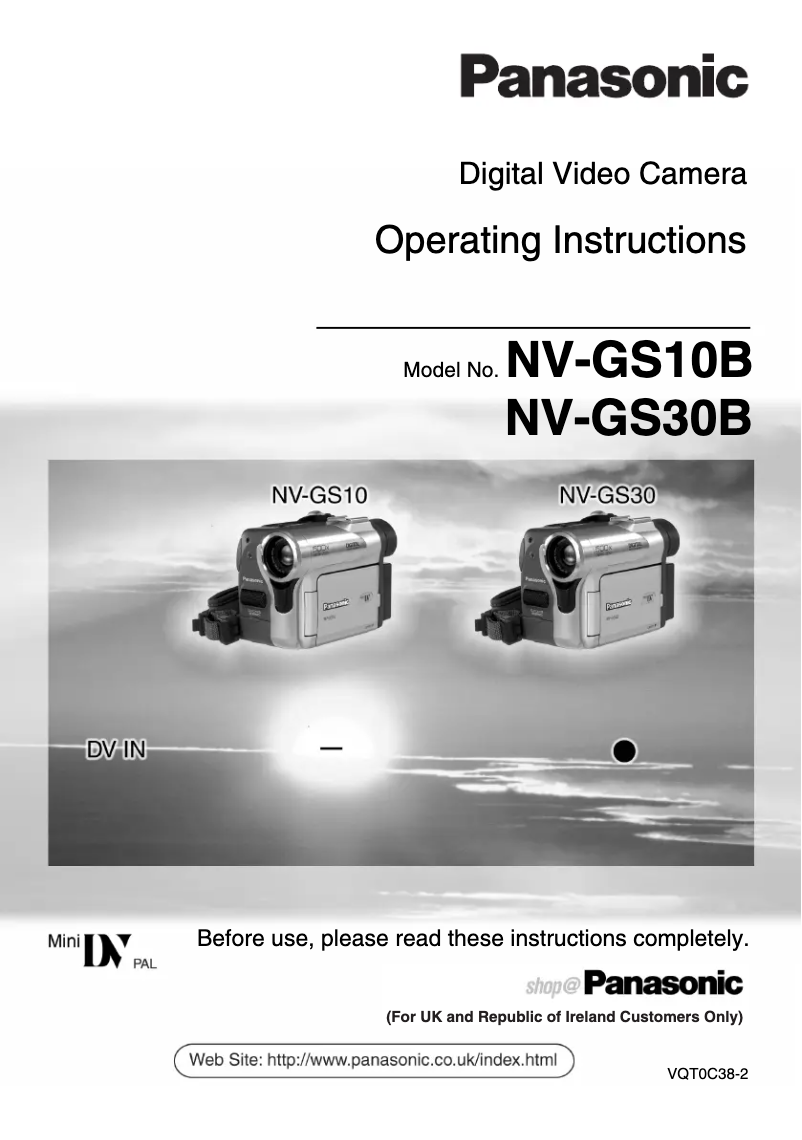 Página 1 del manual Manual de usuario Panasonic NV-GS30B