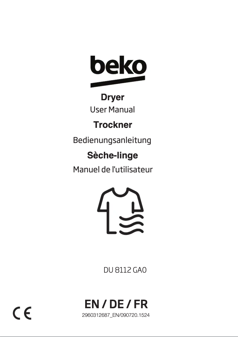 Page 1 de la notice Manuel utilisateur Beko DU 8112 GA0