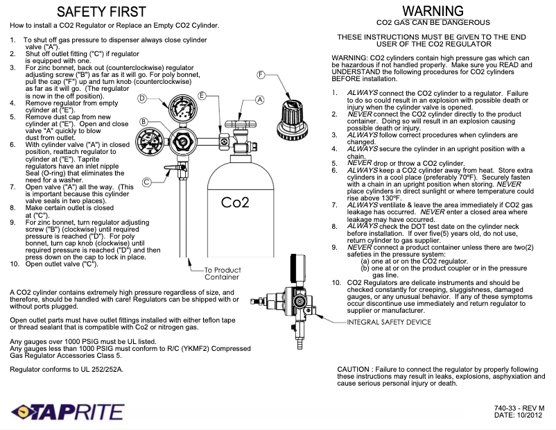 Page 1 de la notice Guide d'installation Taprite Primary T742HP