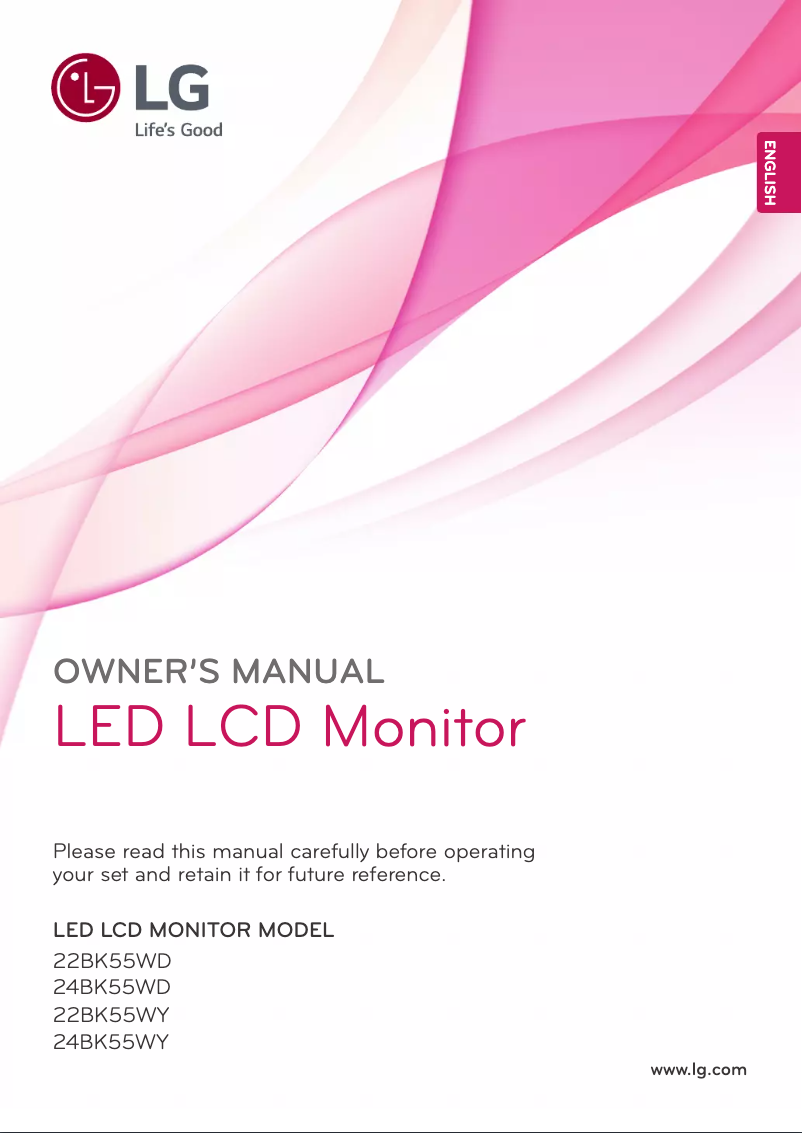 Page 1 de la notice Manuel utilisateur LG 24BK55W