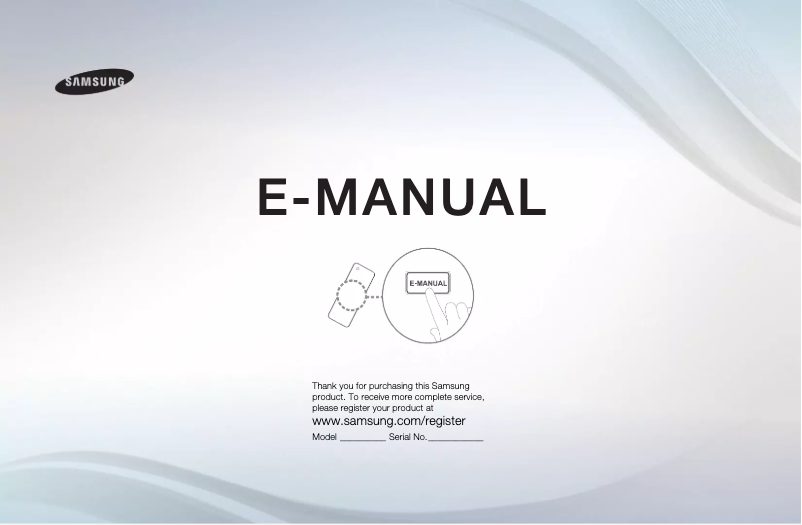 Page 1 of the manual User Manual Samsung UE46EH5000K