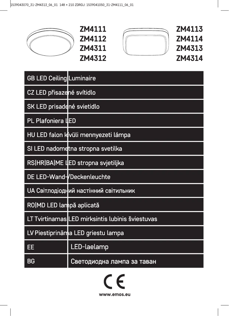 Página 1 del manual Manual de usuario Emos ZM4313