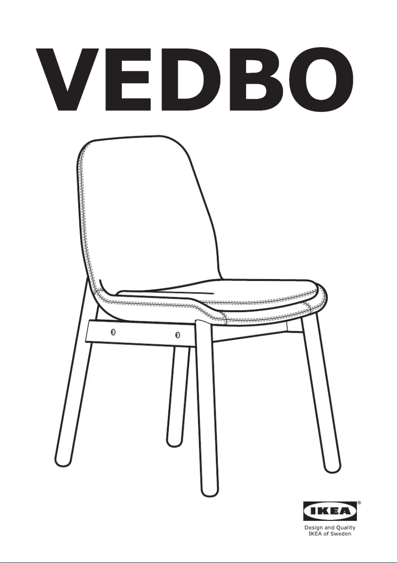 Page 1 de la notice Manuel utilisateur Ikea VEDBO 404.179.83