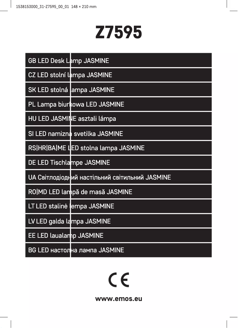 Page 1 de la notice Manuel utilisateur Emos Z7595